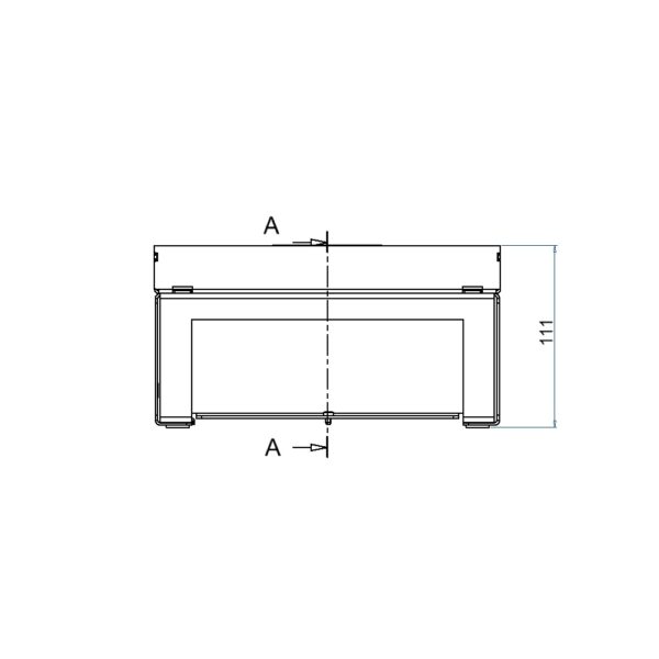 Produktbild UBD 212 251  -  Unterflur-Bodendose UBD 210 inkl. Deckel mit Kante, geschlossen, 25mm Vertiefung und 1 Schnurauslass